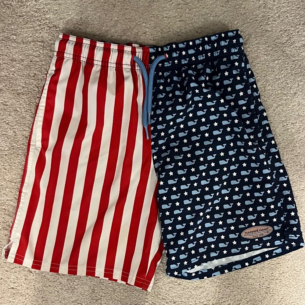 Vineyard Vines Patriotic Boys Swim Trunks